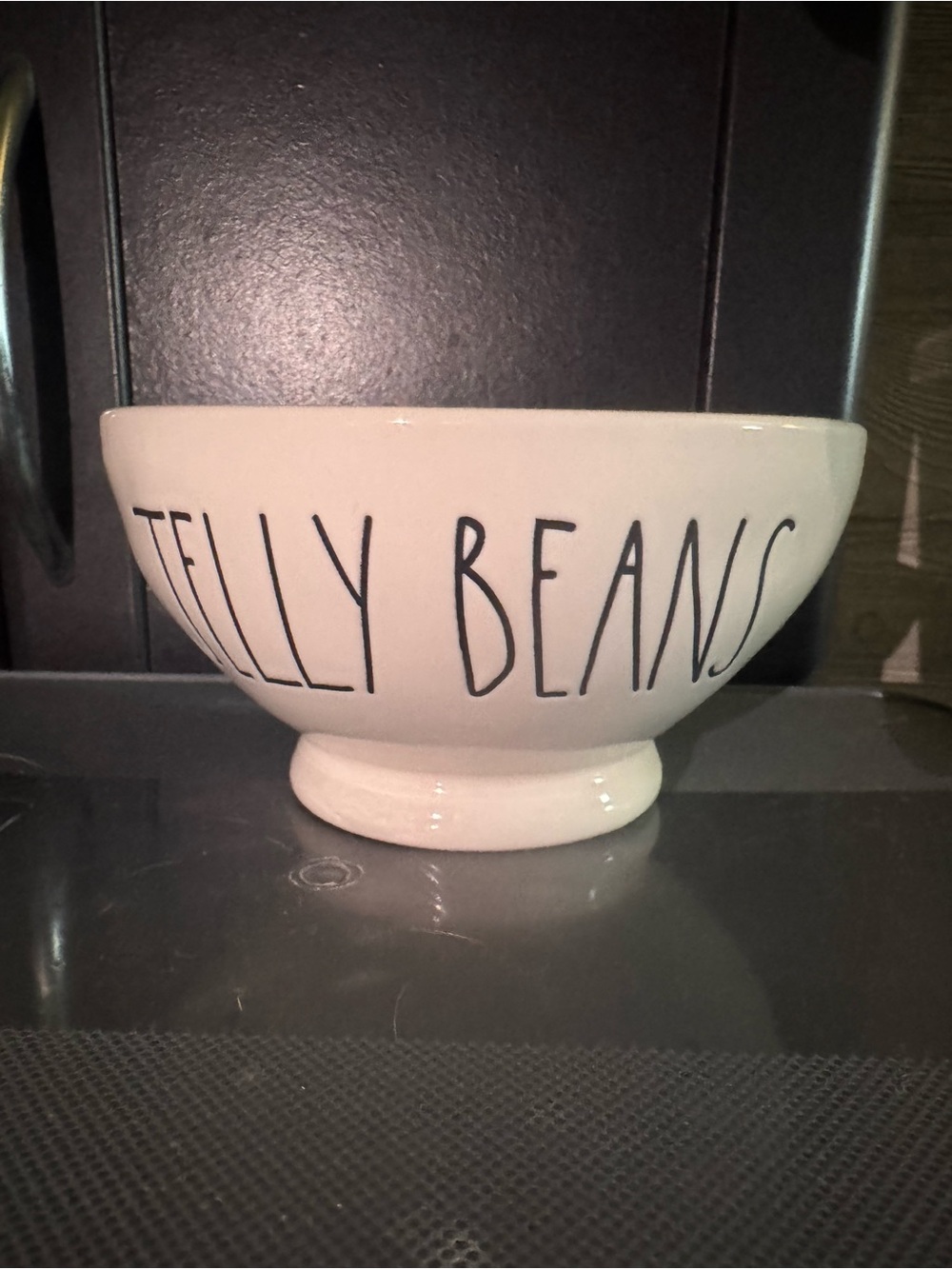 Rae Dunn JELLY BEANS Pedestal Bowl Easter Candy Bowl Farmhouse Decor
